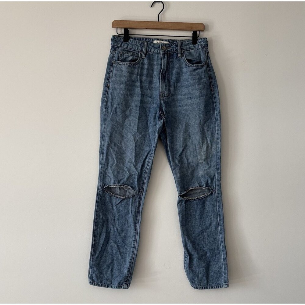 Hidden Los Angeles Jeans Womens 27 Trace High Rise Straight Distressed NEW